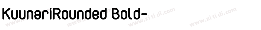 KuunariRounded Bold字体转换